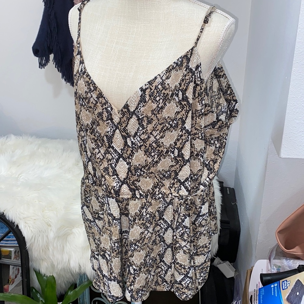 Snake print tank